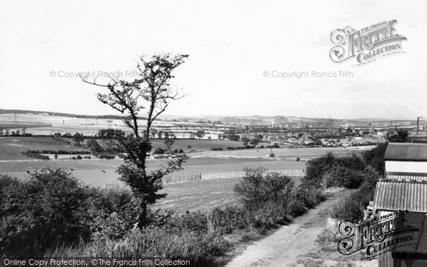 Photo of Wath-upon-Dearne, view from New Hill c1965