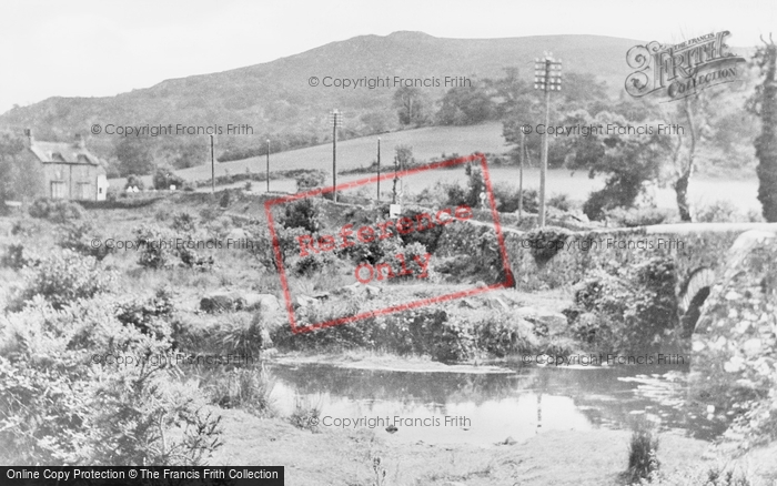 Photo of Waunfawr, The Bridge And River c.1955