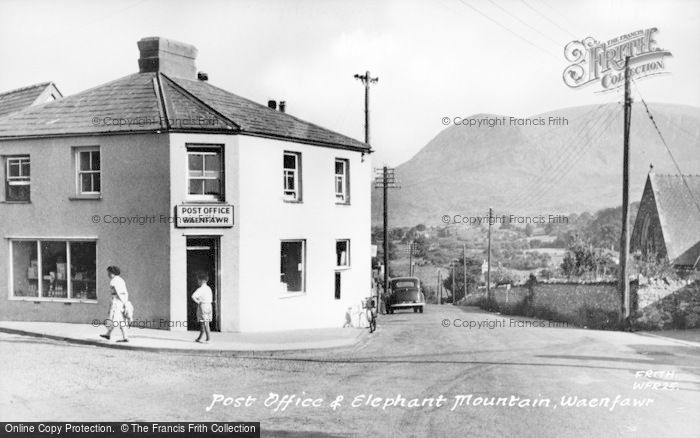Photo of Waunfawr, The Post Office And Elephant Mountain c.1960