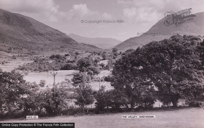 Photo of Waunfawr, The Valley c.1960