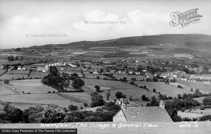 Photo of Waunfawr, The Village And General View c.1955