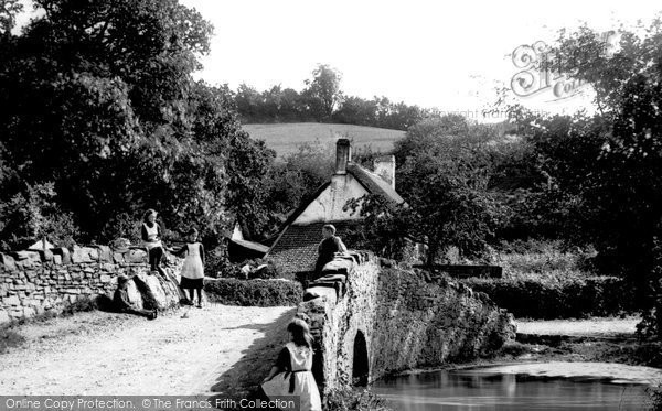 Photo of Weare Giffard, Bridge 1890