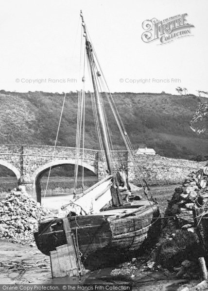 Photo of Weare Giffard, Fishing Boat c.1875