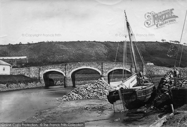 Photo of Weare Giffard, Halfpenny Bridge c.1875