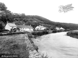 Village And The River Torridge 1923, Weare Giffard