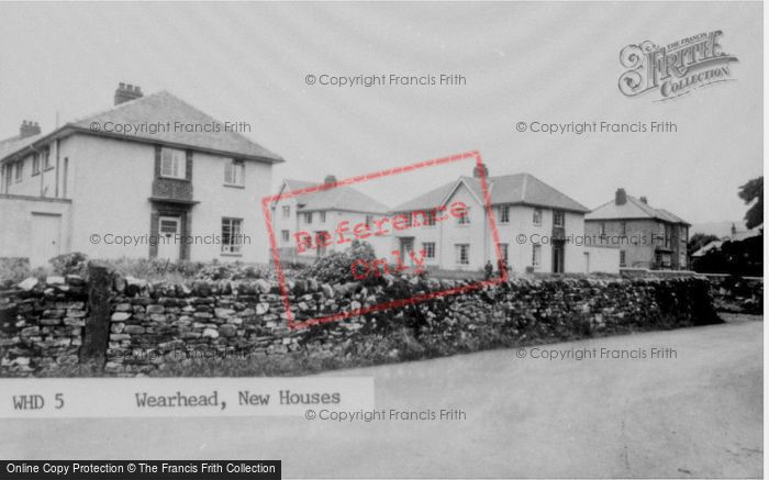 Photo of Wearhead, New Houses c.1955