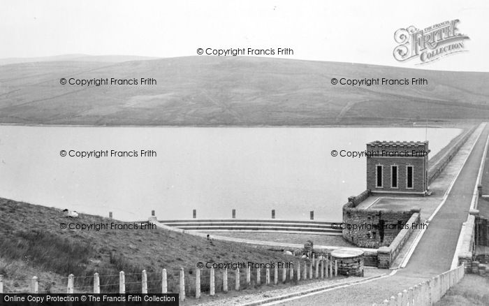 Photo of Wearhead, Reservoir And Power House c.1955