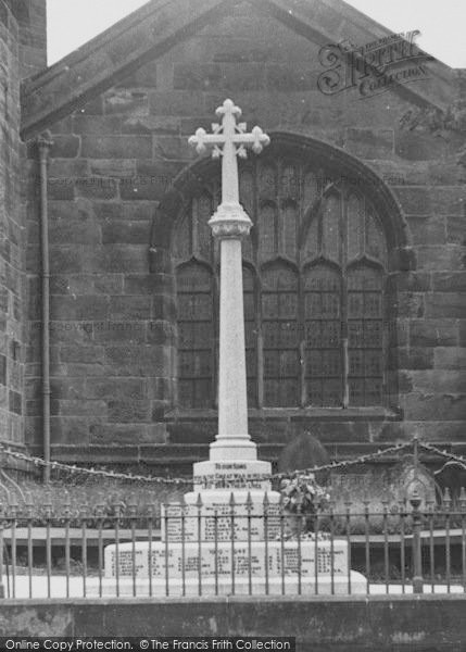 Photo of Weaverham, The War Memorial c.1955