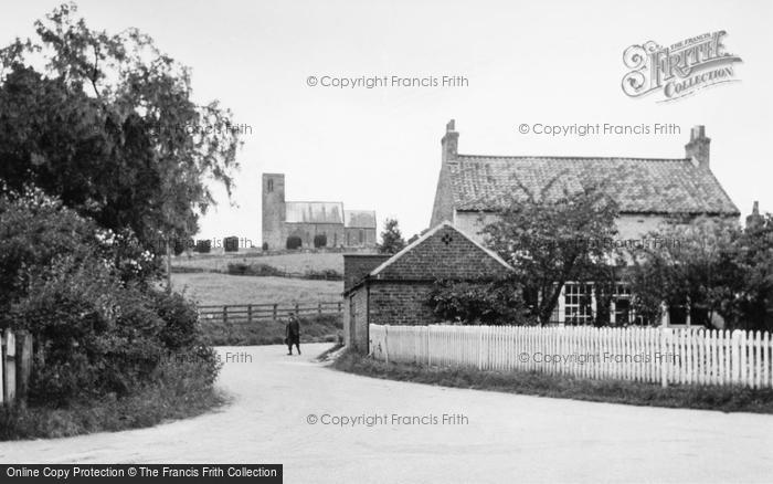 Photo of Weaverthorpe, Church And Village c.1955