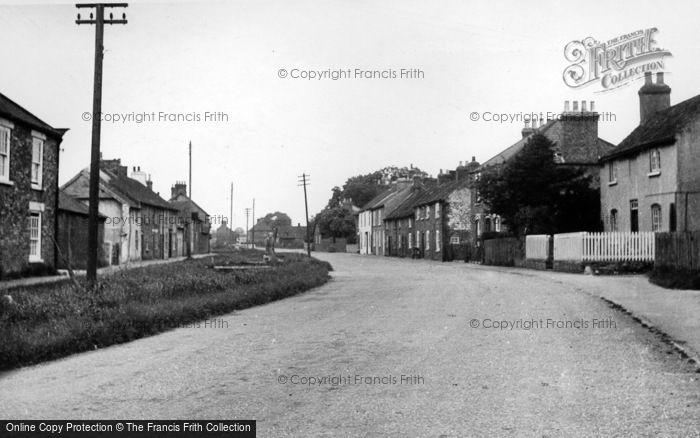Photo of Weaverthorpe, The Village Street c.1955