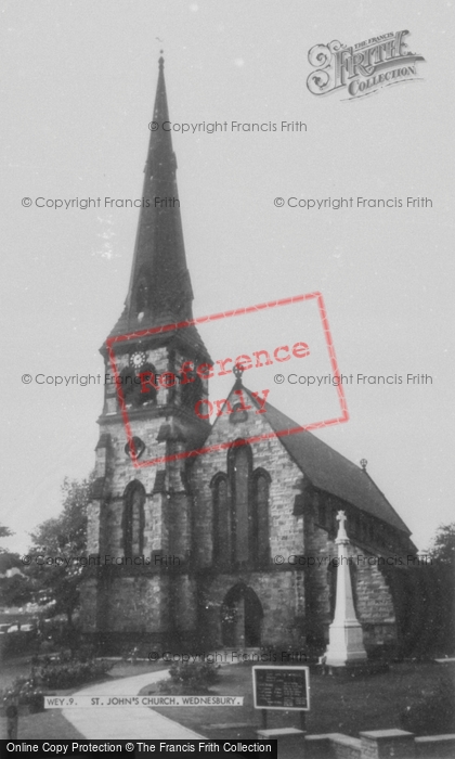Photo of Wednesbury, St John's Church c.1965