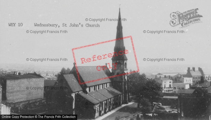 Photo of Wednesbury, St John's Church c.1965