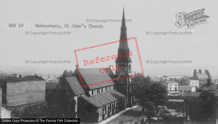 Photo of Wednesbury, St Jon's Church c.1965