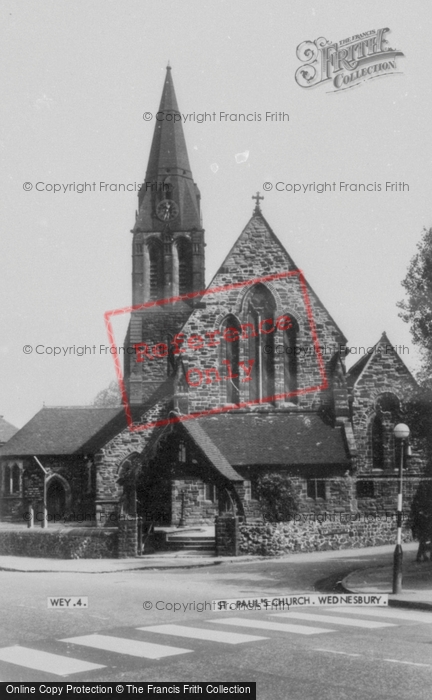 Photo of Wednesbury, St Paul's Church c.1965