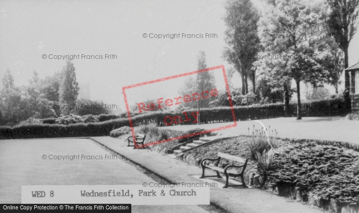 Photo of Wednesfield, Park And Church c.1965
