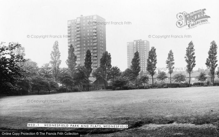 Photo of Wednesfield, Park And Flats c.1965