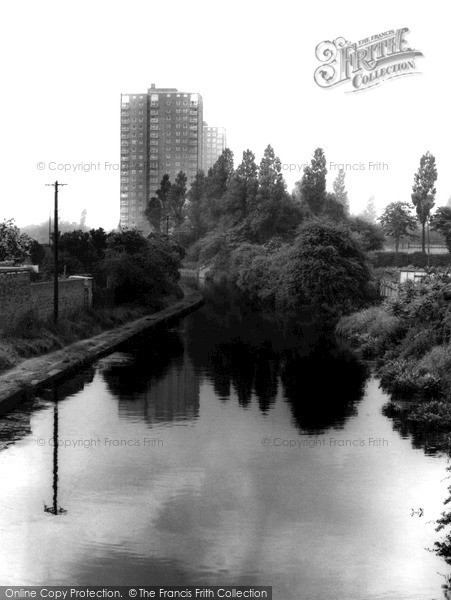 Photo of Wednesfield, The Canal And Flats c.1965