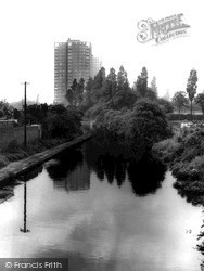 The Canal And Flats c.1965, Wednesfield