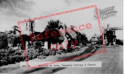 Welford On Avon, Tenpenny Cottage And Church c.1965, Welford-on-Avon