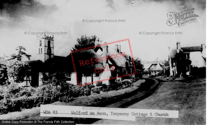 Photo of Welford On Avon, Tenpenny Cottage And Church c.1965