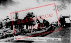 Welford On Avon, Tenpenny Cottage And Church c.1965, Welford-on-Avon