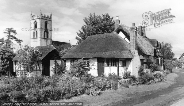 Photo of Welford On Avon, Tenpenny Cottage And St Peter's Church c.1960