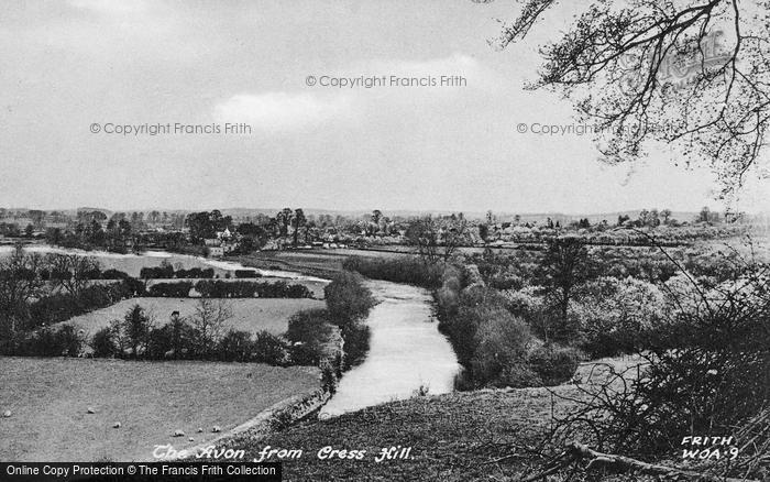 Photo of Welford On Avon, The River Avon From Cress Hill c.1950