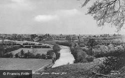 Welford On Avon, The River Avon From Cress Hill c.1950, Welford-on-Avon