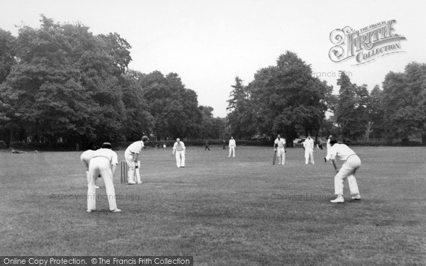 Photo of Welling, Cricket In Danson Park c.1955