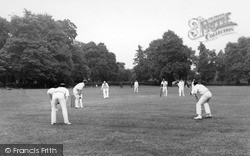 Cricket In Danson Park c.1955, Welling