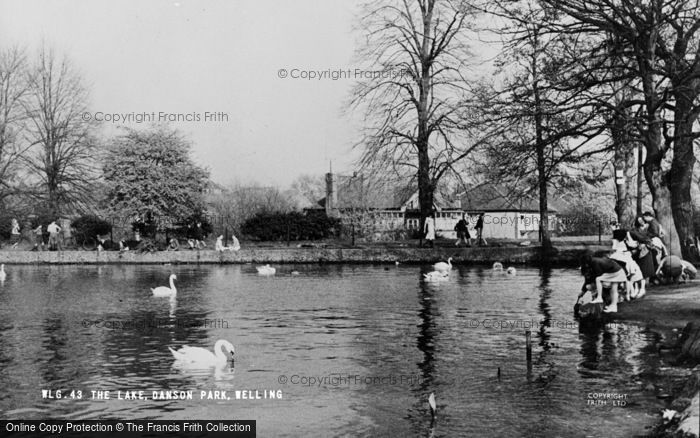 Photo of Welling, The Lake, Danson Park c.1955