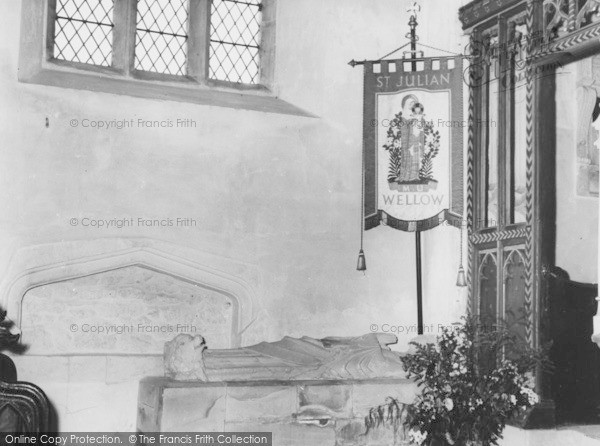 Photo of Wellow, St Julian's Banner, St Julian's Church c.1965
