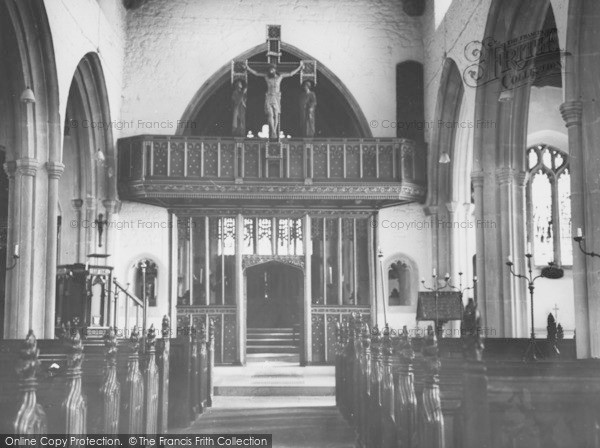 Photo of Wellow, The Screen, St Julian's Church c.1965