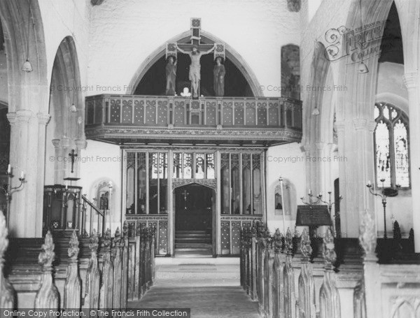 Photo of Wellow, The Screen, St Julian's Church c.1965
