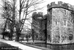 Bishop's Palace From The Moat 1890, Wells