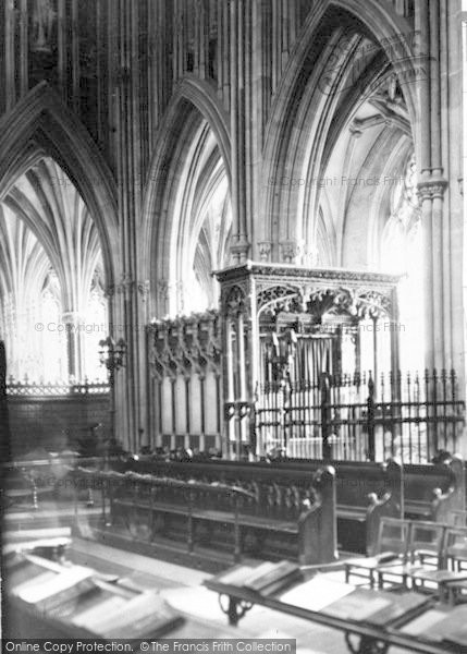 Photo of Wells, Cathedral, Bishop Beckington Canopy c.1900