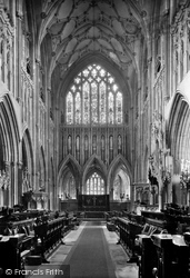Cathedral, Choir East 1923, Wells