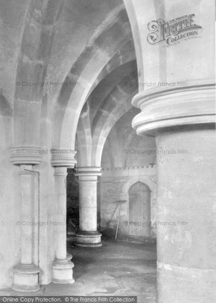 Photo of Wells, Cathedral Crypt 1890