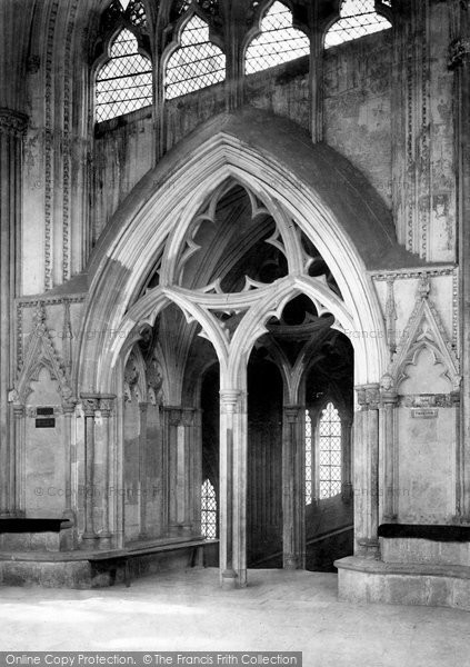 Photo of Wells, Cathedral, Door Of The Chapter House 1890