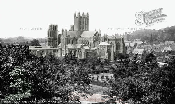 Photo of Wells, Cathedral From Tor Hill c.1900
