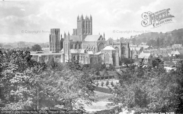 Photo of Wells, Cathedral From Tor Hill c.1900