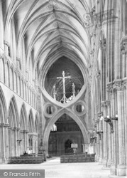 Cathedral, Nave East c.1900, Wells