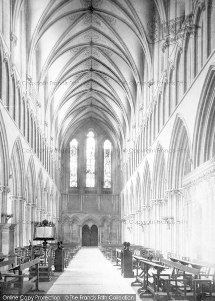 Photo of Wells, Cathedral, Nave West 1890