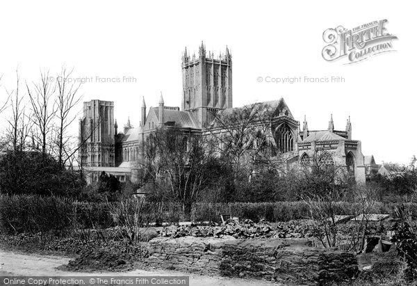 Photo of Wells, Cathedral South East From Gardens 1890