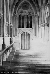 Cathedral, Stairs To Chapter House 1890, Wells