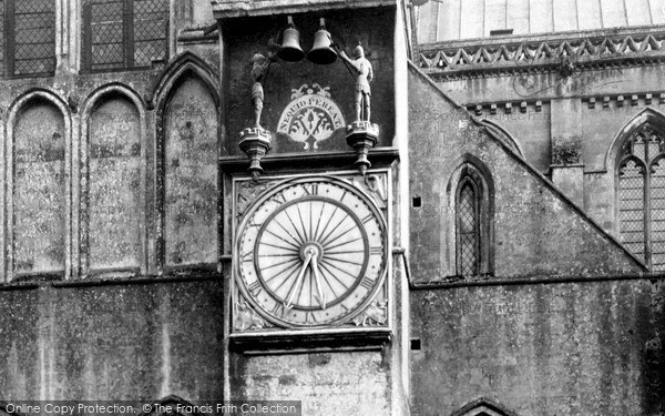 Photo of Wells, Cathedral, The Clock c.1900