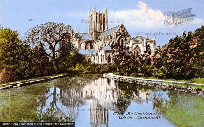 Photo of Wells, Cathedral, The Reflections c.1910