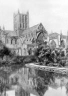 Cathedral, The Reflections c.1910, Wells