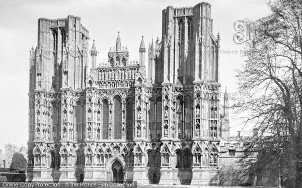 Photo of Wells, Cathedral, West Front c.1900