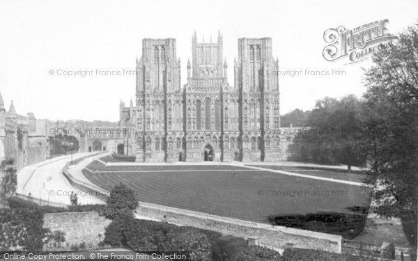 Photo of Wells, Cathedral, West Front c.1910